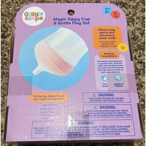 Giggle Scape Magic Sippy Cup & Bottle Play Set (NEW) - Picture 2 of 2